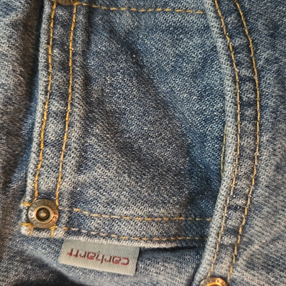 Carhartt Jeans Mens 36x44 (35x33 Actual) Relaxed Fit Straight Leg Denim - Picture 7 of 12